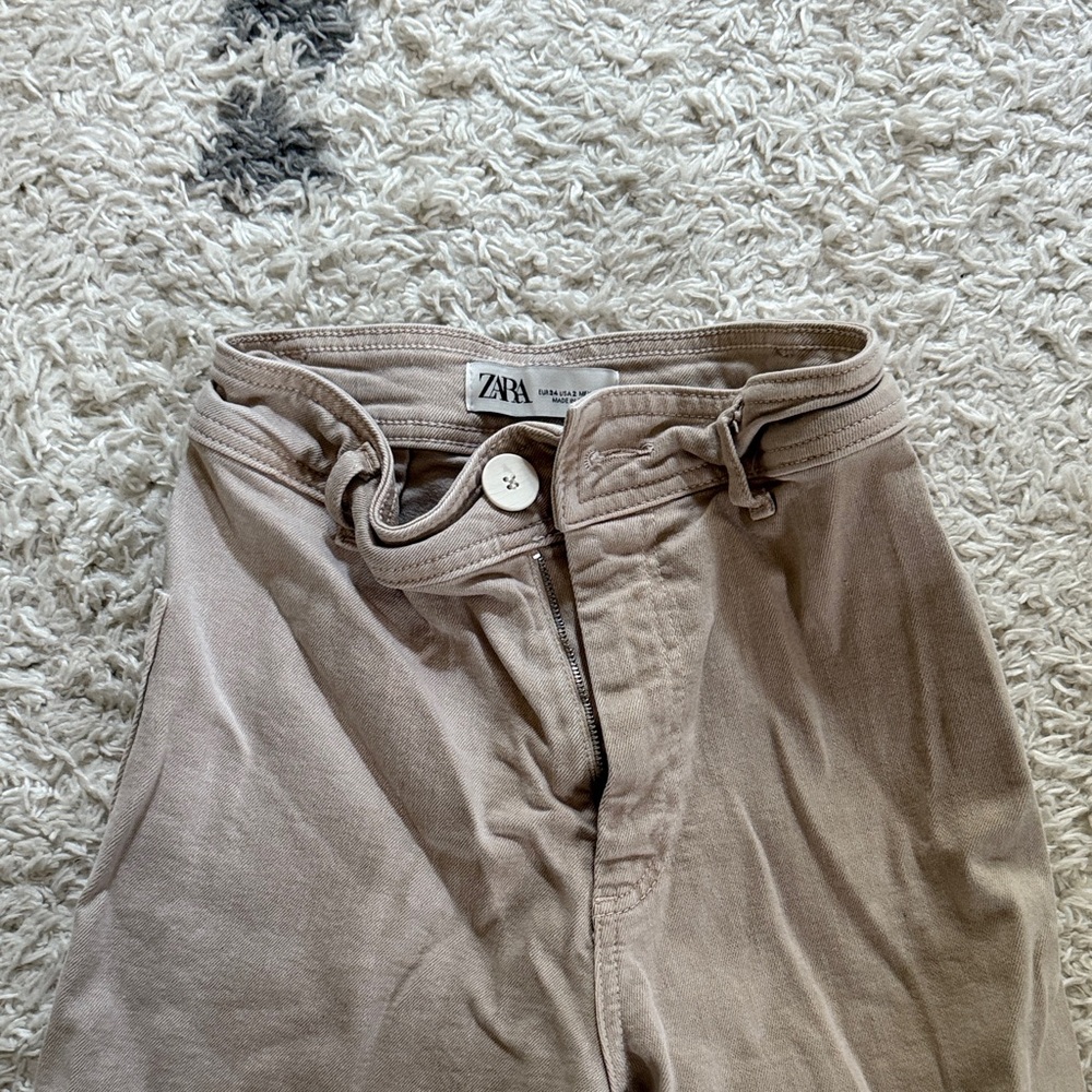 Zara Light Brown Trousers
